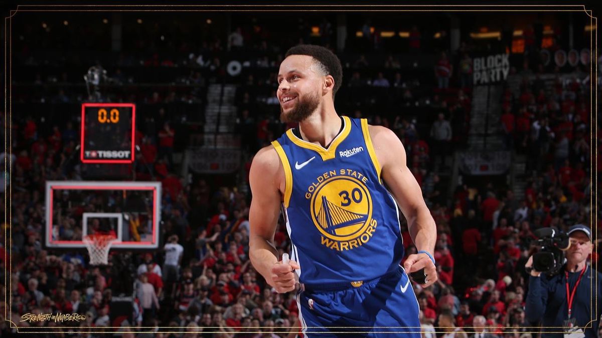 Stephen Curry on the basketball court